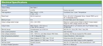 Advanced Energy / Artesyn LCC600 Convection/Conduction Mounting